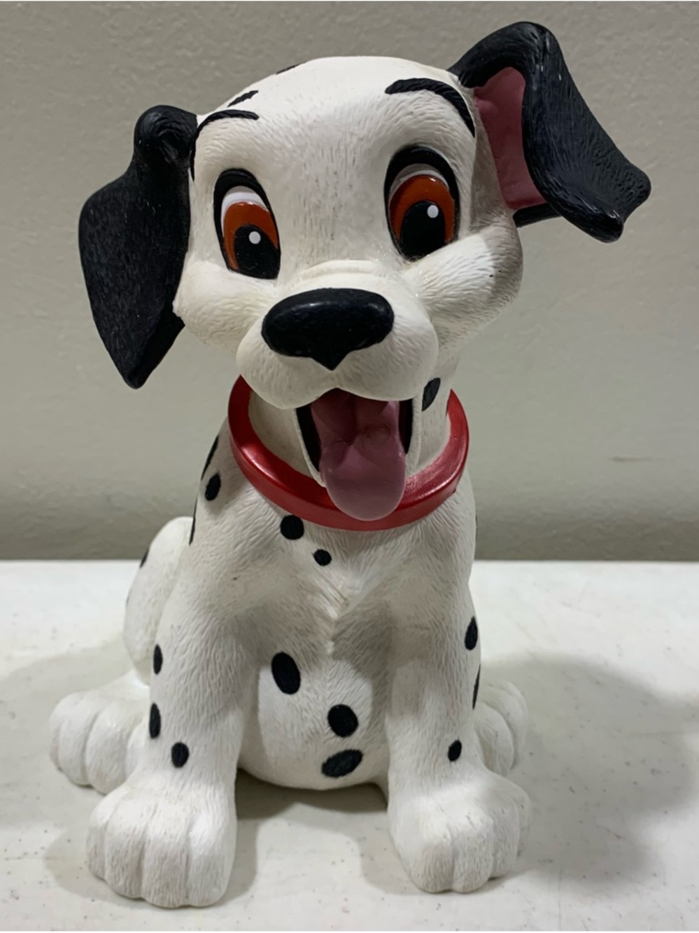 Vintage Disney Applause 101 Dalmatians 8” Puppy Figure Coin Bank With Stopper